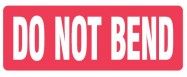 89 x 32mm "Do Not Bend" Labels